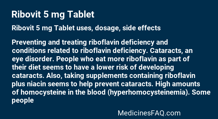 Ribovit 5 mg Tablet