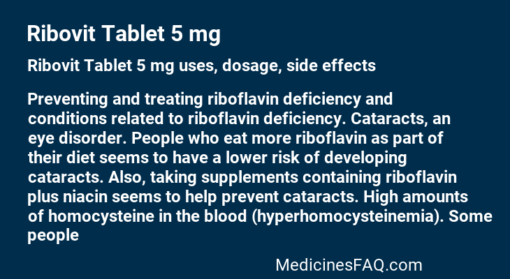 Ribovit Tablet 5 mg
