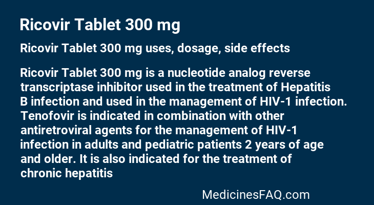 Ricovir Tablet 300 mg