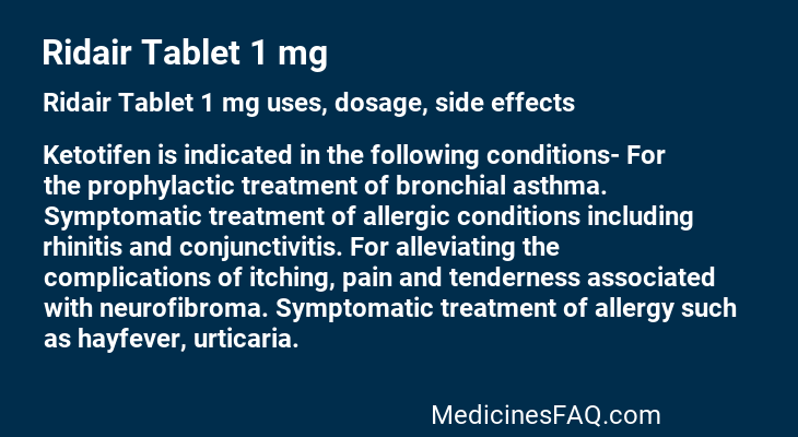 Ridair Tablet 1 mg