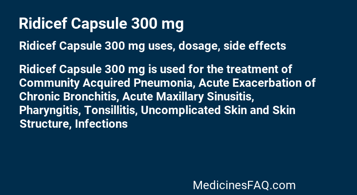 Ridicef Capsule 300 mg