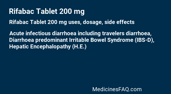 Rifabac Tablet 200 mg