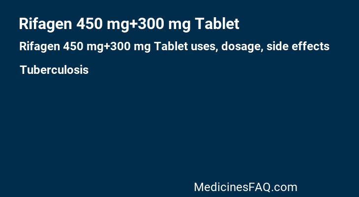 Rifagen 450 mg+300 mg Tablet