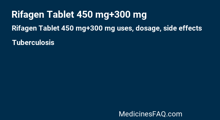 Rifagen Tablet 450 mg+300 mg