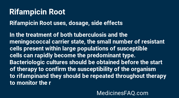 Rifampicin Root
