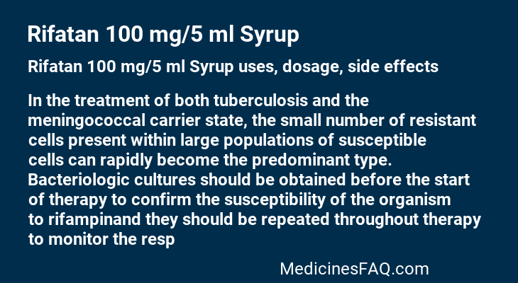 Rifatan 100 mg/5 ml Syrup