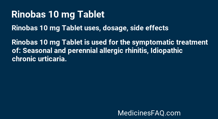 Rinobas 10 mg Tablet