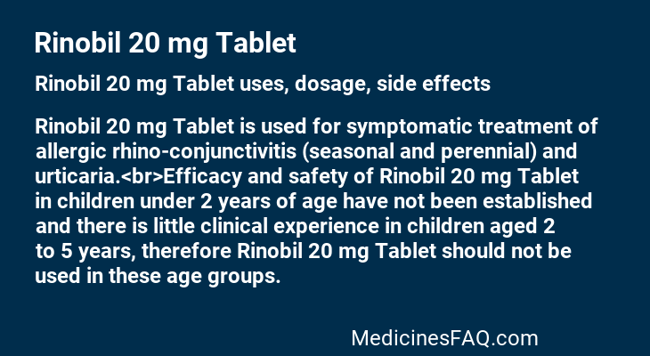 Rinobil 20 mg Tablet