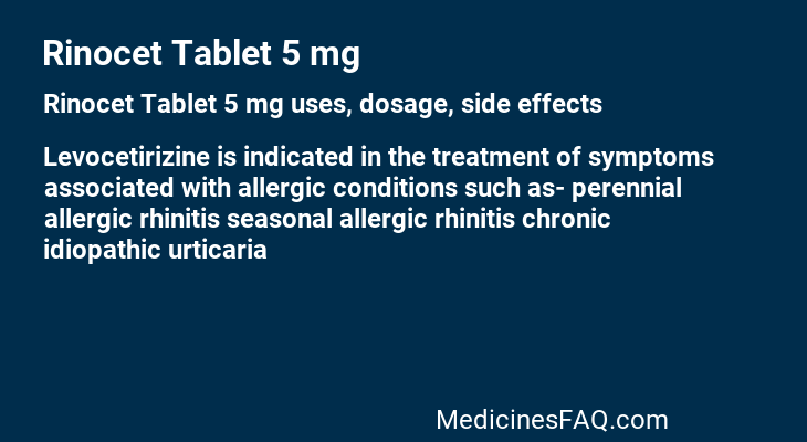 Rinocet Tablet 5 mg