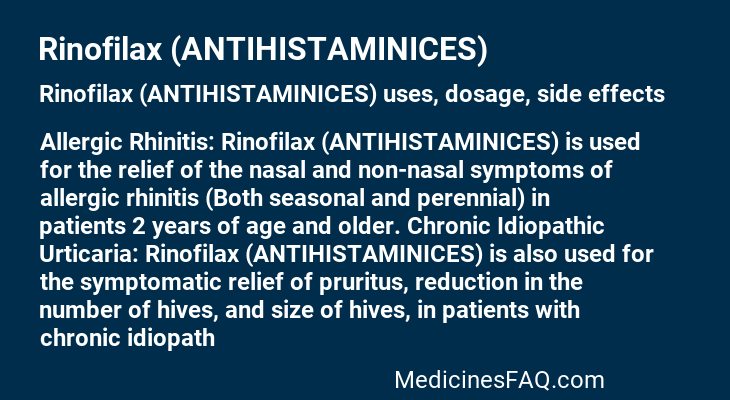 Rinofilax (ANTIHISTAMINICES)
