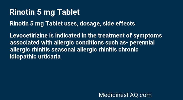 Rinotin 5 mg Tablet