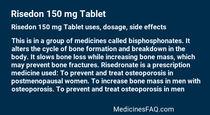 Risedon 150 mg Tablet