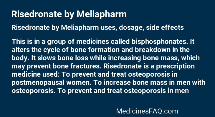 Risedronate by Meliapharm