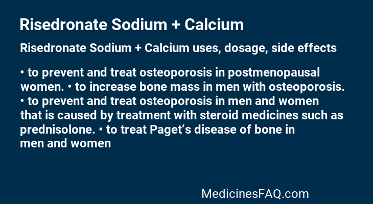 Risedronate Sodium + Calcium