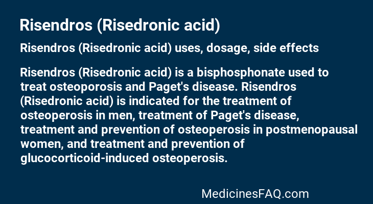 Risendros (Risedronic acid)