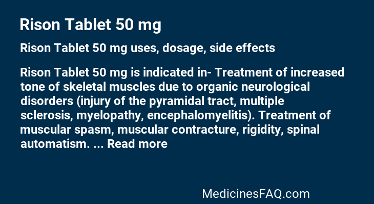 Rison Tablet 50 mg