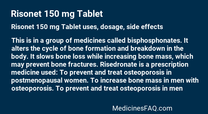 Risonet 150 mg Tablet