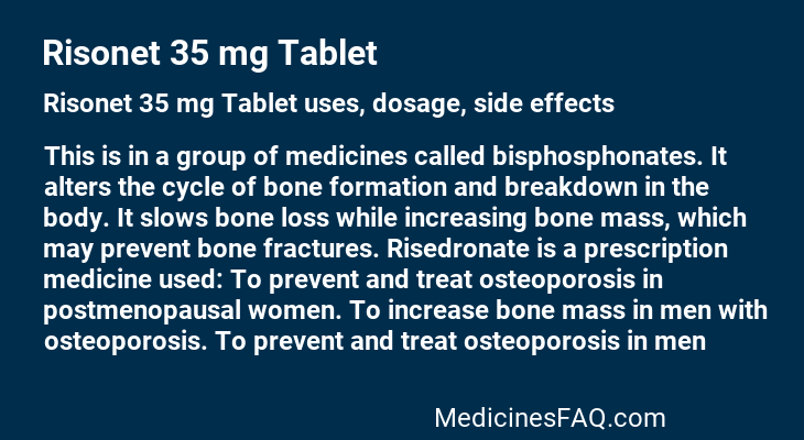 Risonet 35 mg Tablet