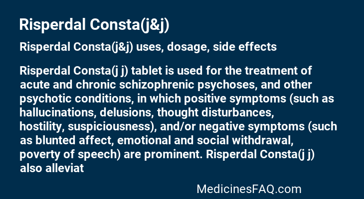 Risperdal Consta(j&j)