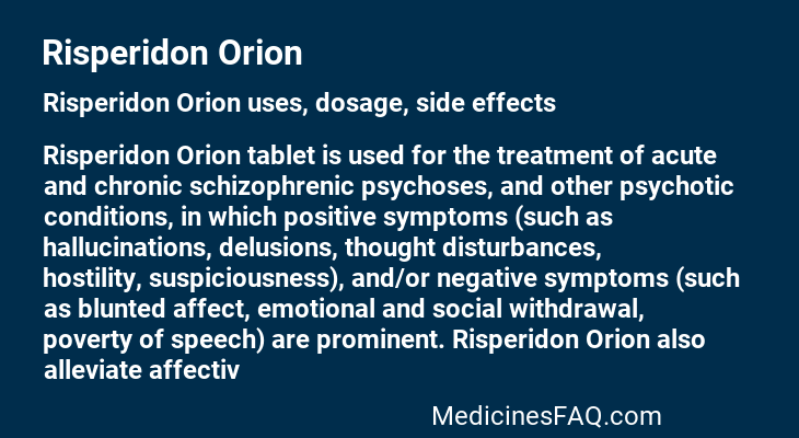 Risperidon Orion