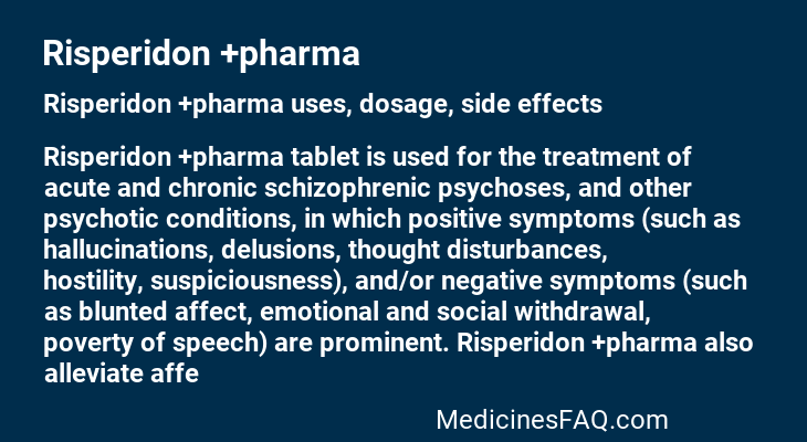 Risperidon +pharma