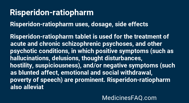 Risperidon-ratiopharm