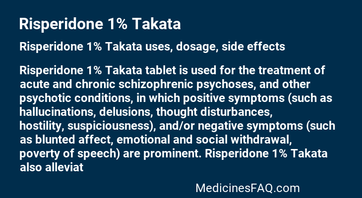 Risperidone 1% Takata