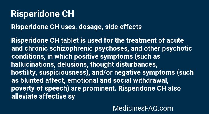 Risperidone CH