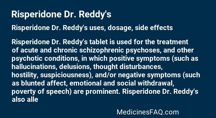 Risperidone Dr. Reddy's