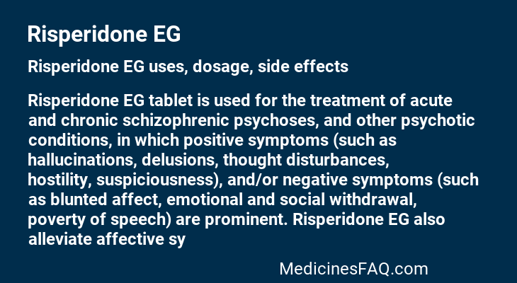 Risperidone EG