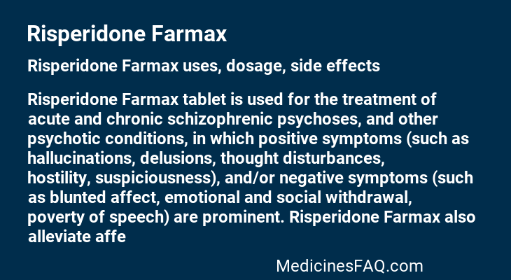 Risperidone Farmax
