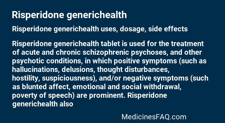 Risperidone generichealth
