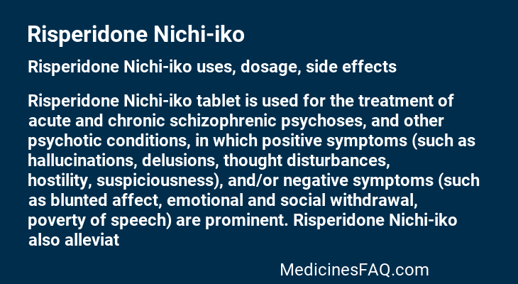 Risperidone Nichi-iko