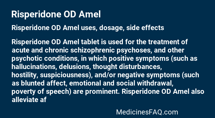 Risperidone OD Amel