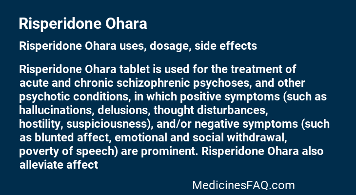 Risperidone Ohara