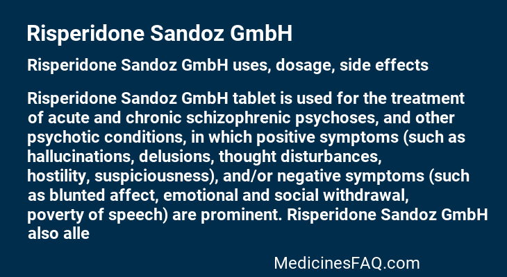 Risperidone Sandoz GmbH