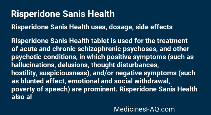 Risperidone Sanis Health