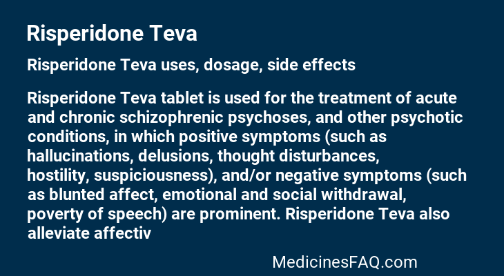 Risperidone Teva