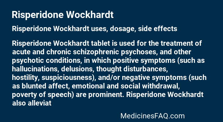 Risperidone Wockhardt