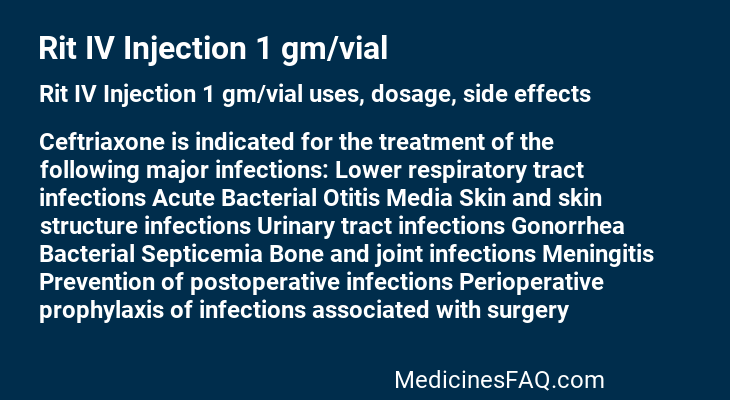 Rit IV Injection 1 gm/vial