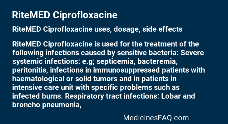 RiteMED Ciprofloxacine