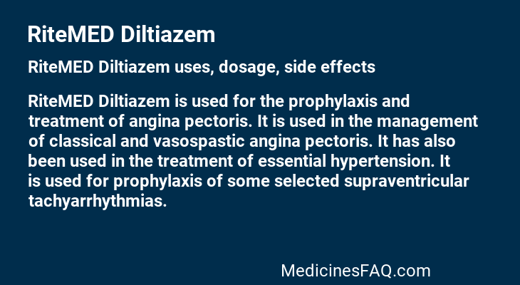 RiteMED Diltiazem