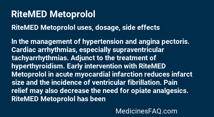 RiteMED Metoprolol