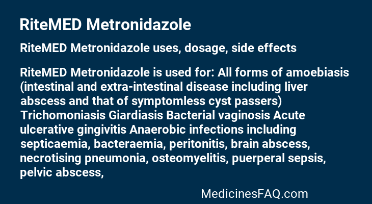 RiteMED Metronidazole