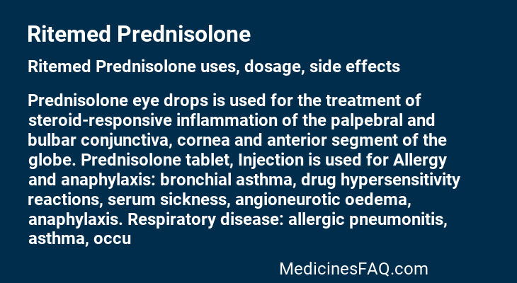 Ritemed Prednisolone