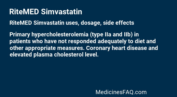 RiteMED Simvastatin