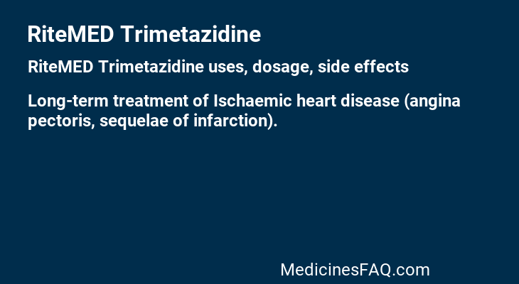 RiteMED Trimetazidine