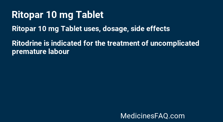 Ritopar 10 mg Tablet