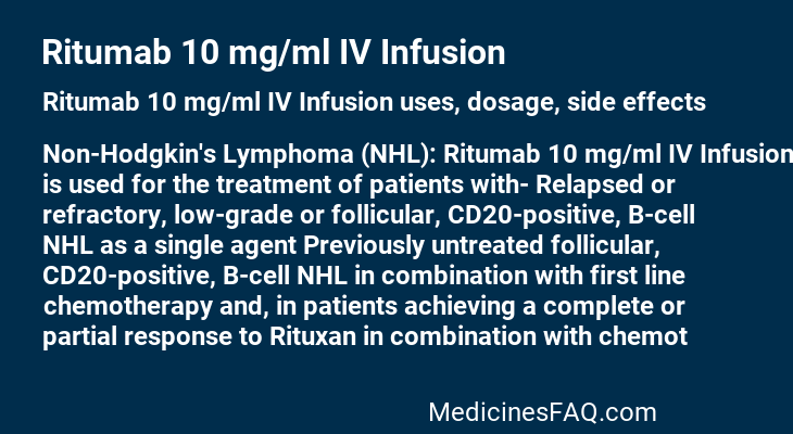 Ritumab 10 mg/ml IV Infusion