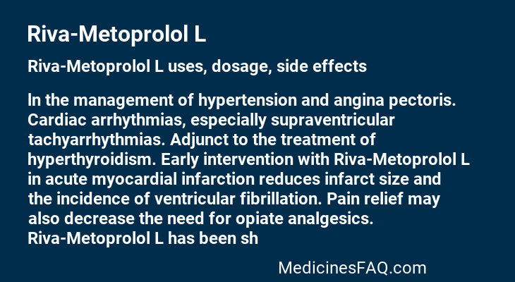 Riva-Metoprolol L